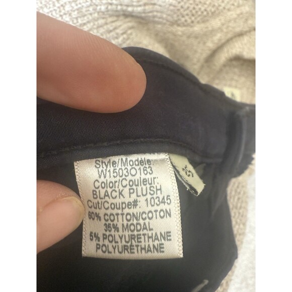 Rag & Bone Jean Legging Womens 25 Black Plush Skinny Stretch Pants - Picture 8 of 9